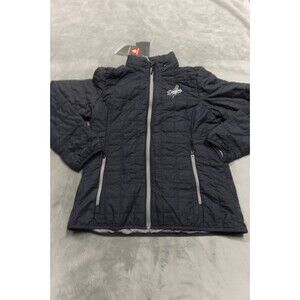 CUTTER AND BUCK LOS ANGELES DODGERS MENS GREY PRIMALOFT JACKET- BLUE NWT SIZE L